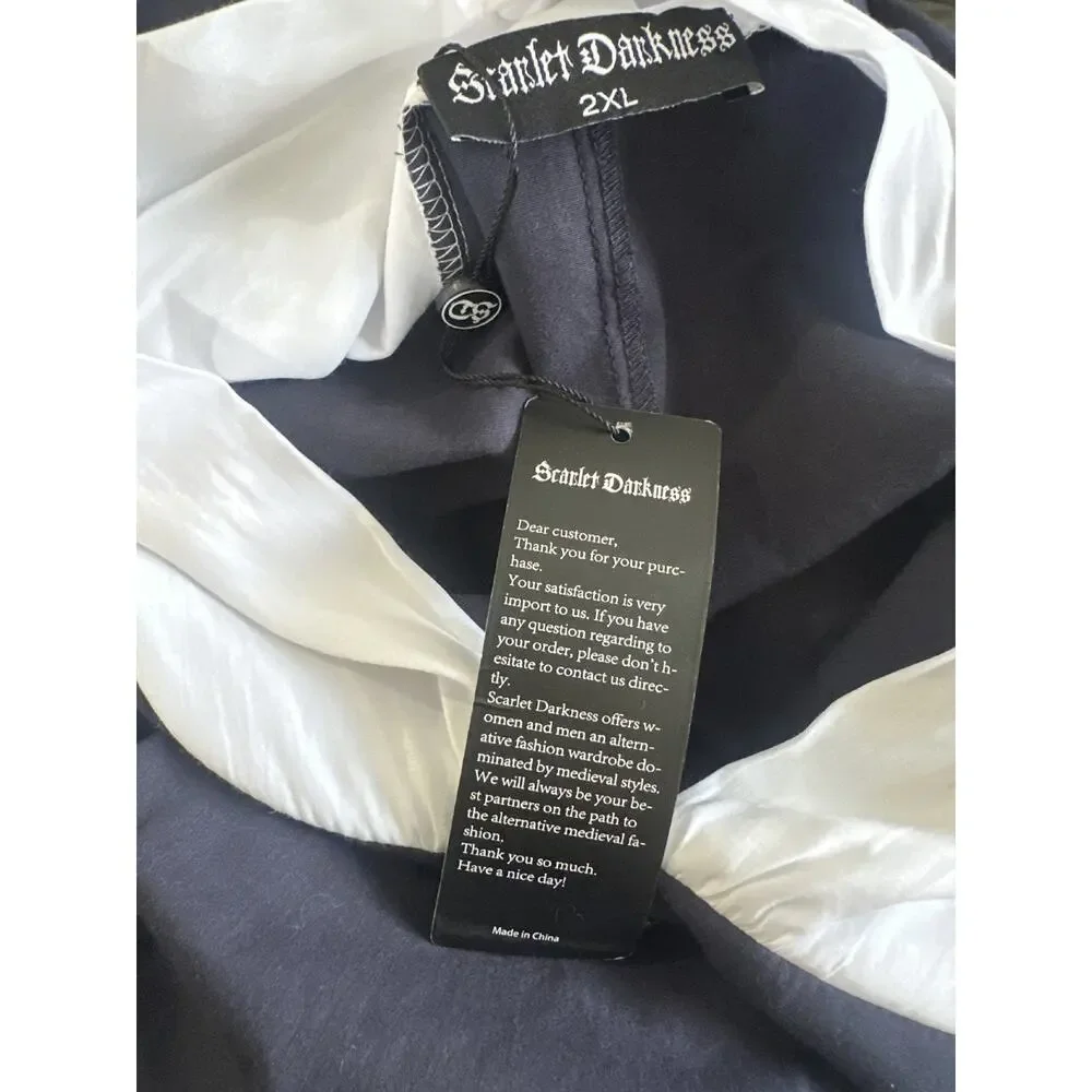 Scarlet Darkness Colonial Prairie Renaissance Ren Fair Costume Dress Cosplay 2XL - Picture 8 of 15